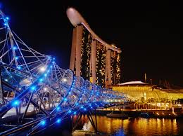Szingapúr Helix-híd, Marina Sands Bay Hotel