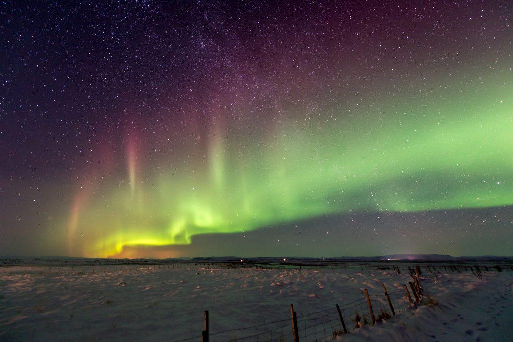Északi fény, Izland